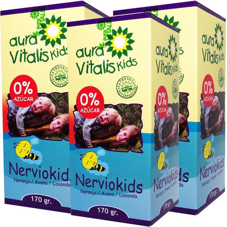 3 X NERVIOKIDS JARABE - NARANJO AVENA LAVANDA 170 GR