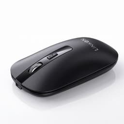 Mouse Inalambrico Dual Bluetooth Usb Recargable Para Mac Win - Negro