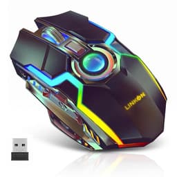 Mouse Gamer Inalambrico Recargable Usb Windows Optico Rgb