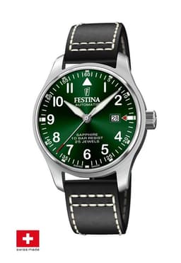 Reloj F20151/2 Verde Hombre Swiss Made Verde TALLA UNICA