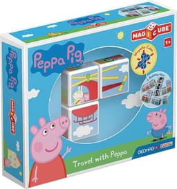 Cubos Magneticos MAGICUBE Peppa Pig - Viaja con Peppa (3 piezas)