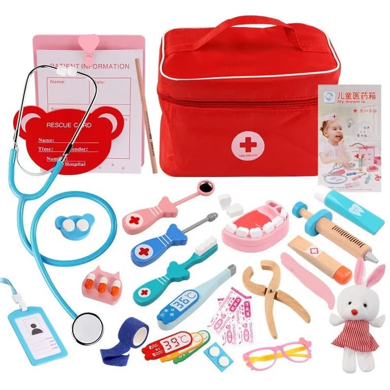 SET DENTISTA WOOD 24 PIEZAS