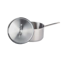 CAZO ALTO ACERO. INOX C/TAPA Y FONDO DIFUSOR 8 lts IMAHE.