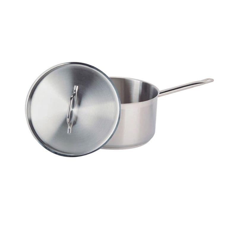 CAZO ALTO ACERO. INOX C/TAPA Y FONDO DIFUSOR 8 lts IMAHE.