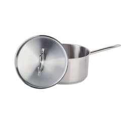CAZO BAJO ACERO INOX C/TAPA Y FONDO DIFUSOR 1 lt IMAHE