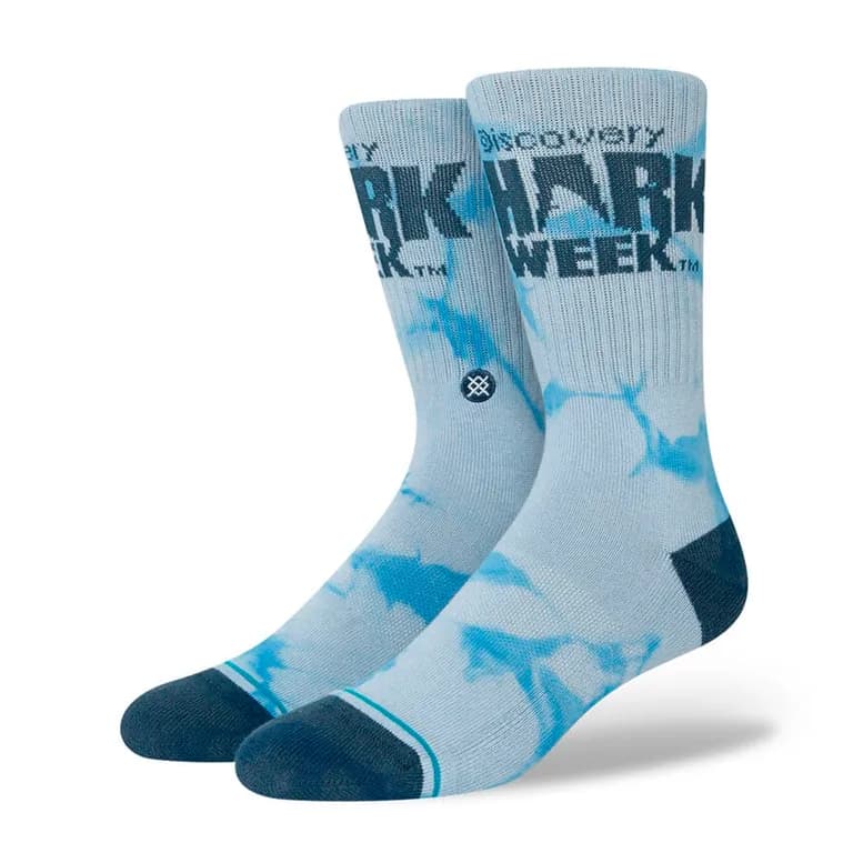 Sock Kids Shark Week Blue L