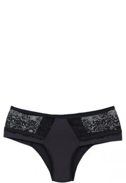 Bikini Microfibra Encaje Negro Negro XL