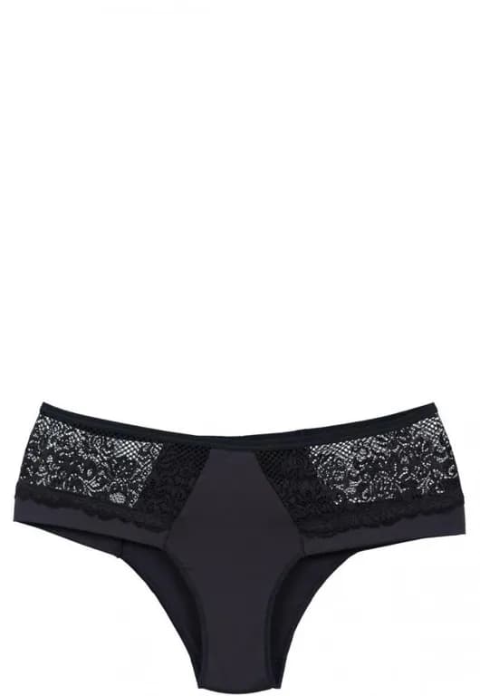 Bikini Microfibra Encaje Negro Negro XL