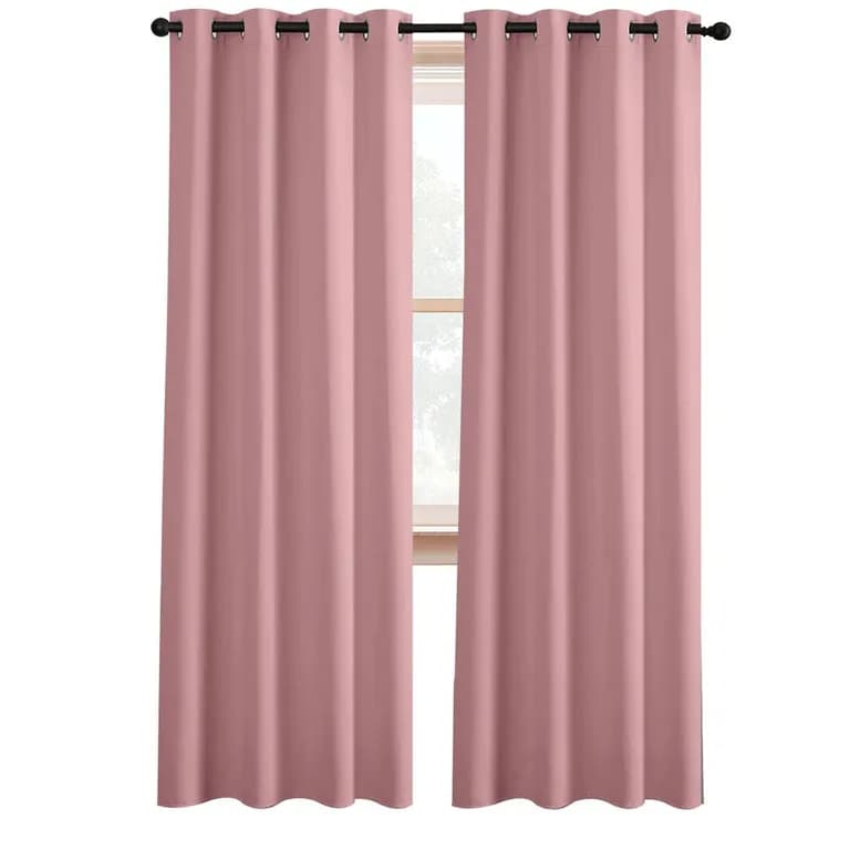 Cortina Semi Blackout Un Pano 140x220cm Aislante - Rosa