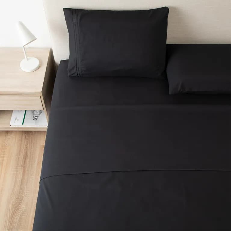 Sabana Hotel Ultra Suave Funda Bordada - Negro - 2 plazas Negro ...
