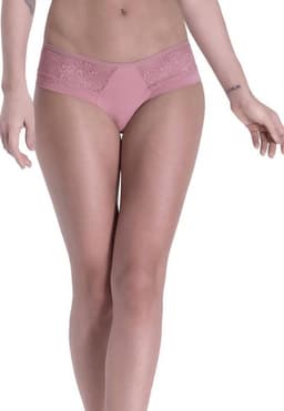 Bikini Microfibra Encaje Granate Rojo Escarlata L