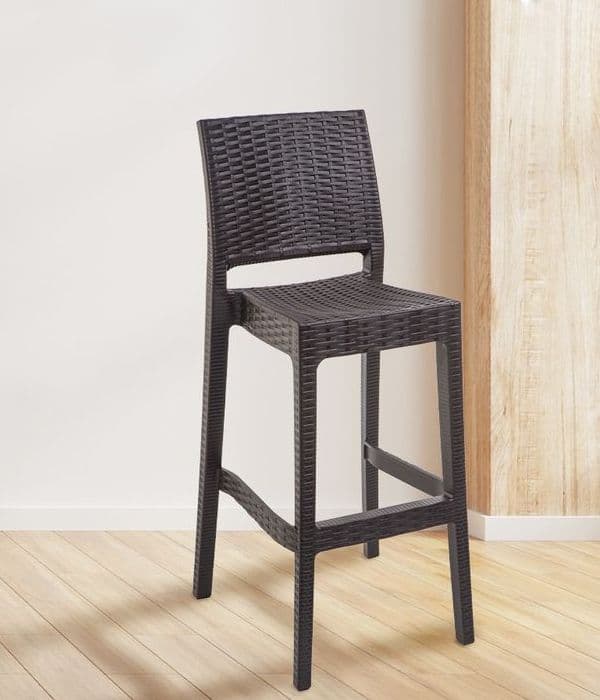 Silla Piso Bar Tavarua Rattan Marca Chocolate
