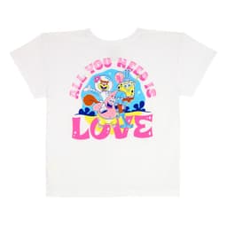 Polera Bob Esponja All You Need Is Love Blanco XS
