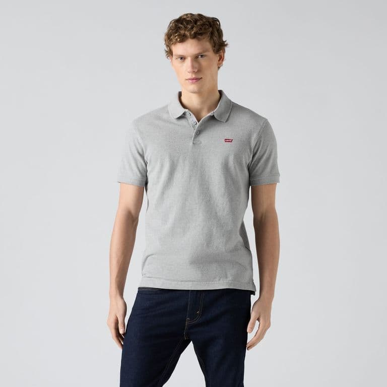 Polera Hombre Regular Fit Lisa Logo Gris Gris S