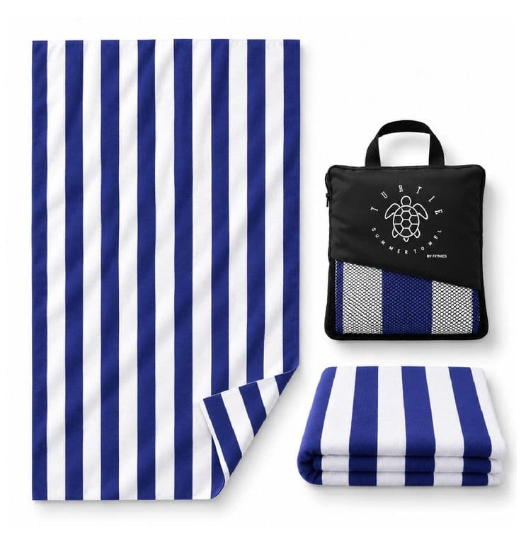 Toalla De Microfibra Secado Rapido + Estuche - Azul marino