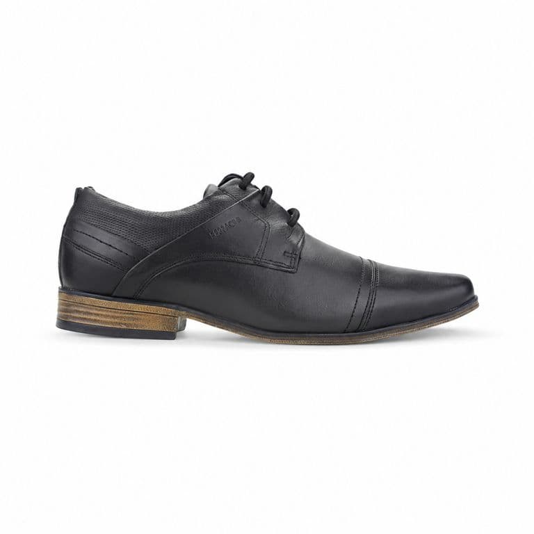 Zapato Hombre 6065 Derby Negro Matte Casual Negro 41