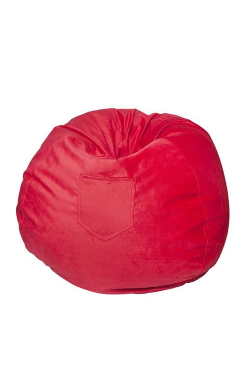 Pouf Pera Fucsia Felpa 100x80x80 cm Maxima Design