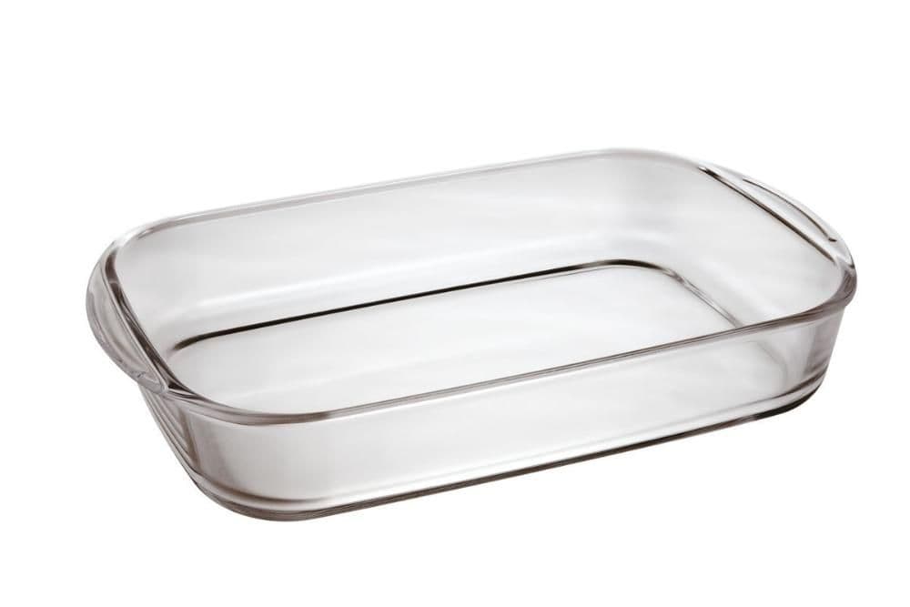 ASADERA RECTANGULAR DE VIDRIO 36 X 23 X 6 CM
