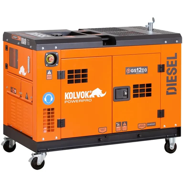 Generador electrico a diesel 9600W trifasico partida electrica