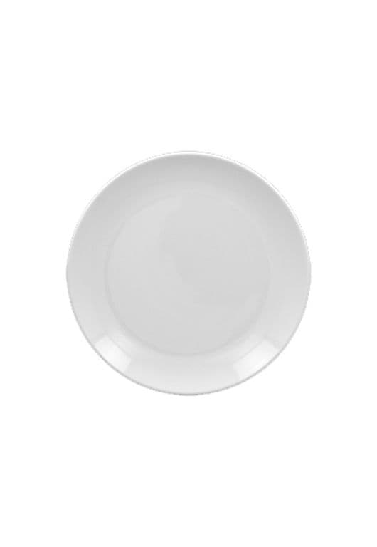 SET DE 12 PLATO REDONDO PORCELANA BLANCO 27CM ORION RAK