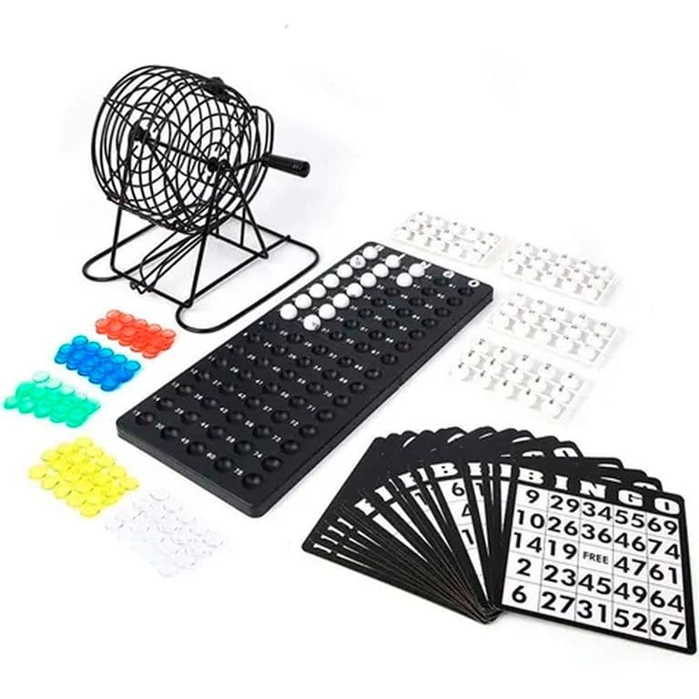 Set De Bingo Lota Completo Incluye Tombola Fichas Pelotas