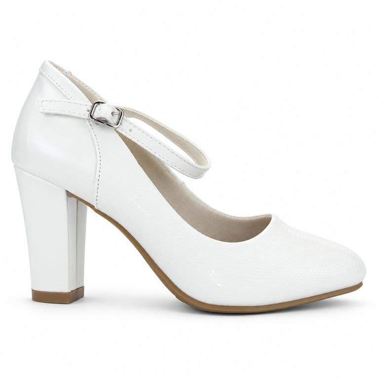Zapato Blanco Mujer Casual Cobna Blanco 35