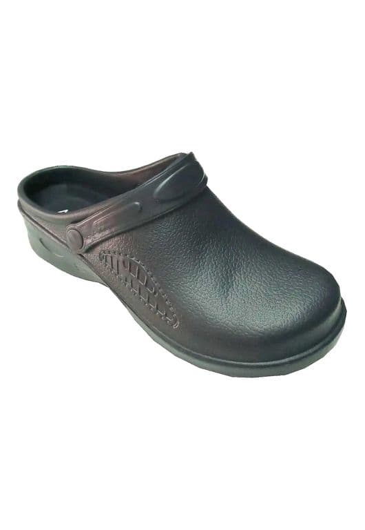 Zapato o Zueco Cocina Gastronomico Antideslizante Unisex Negro 36
