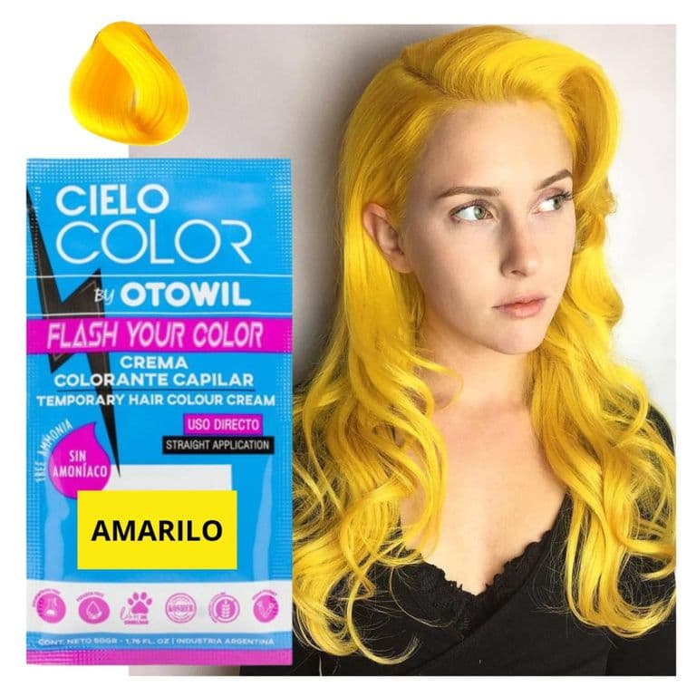 Tintura De Cabello Temporal USO DIRECTO SIN AMONIACO