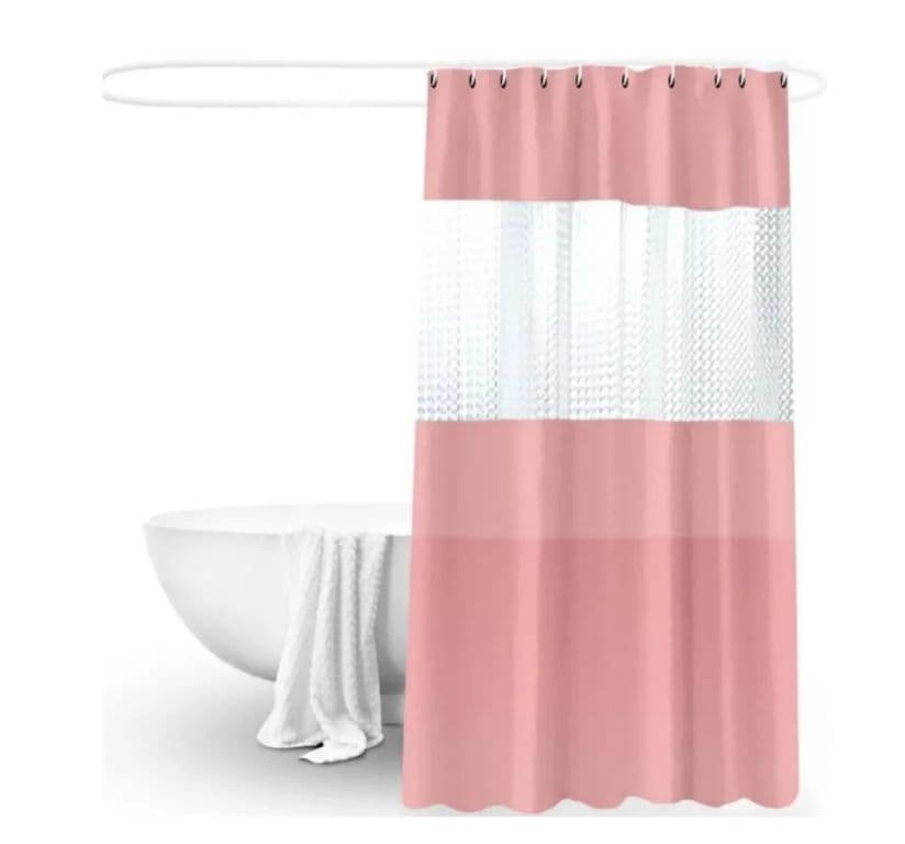 Cortina Ducha Bano 180x200 Decoracion Rosa