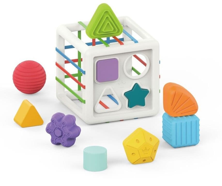 Cubo de Encaje y Sensorial Montessori