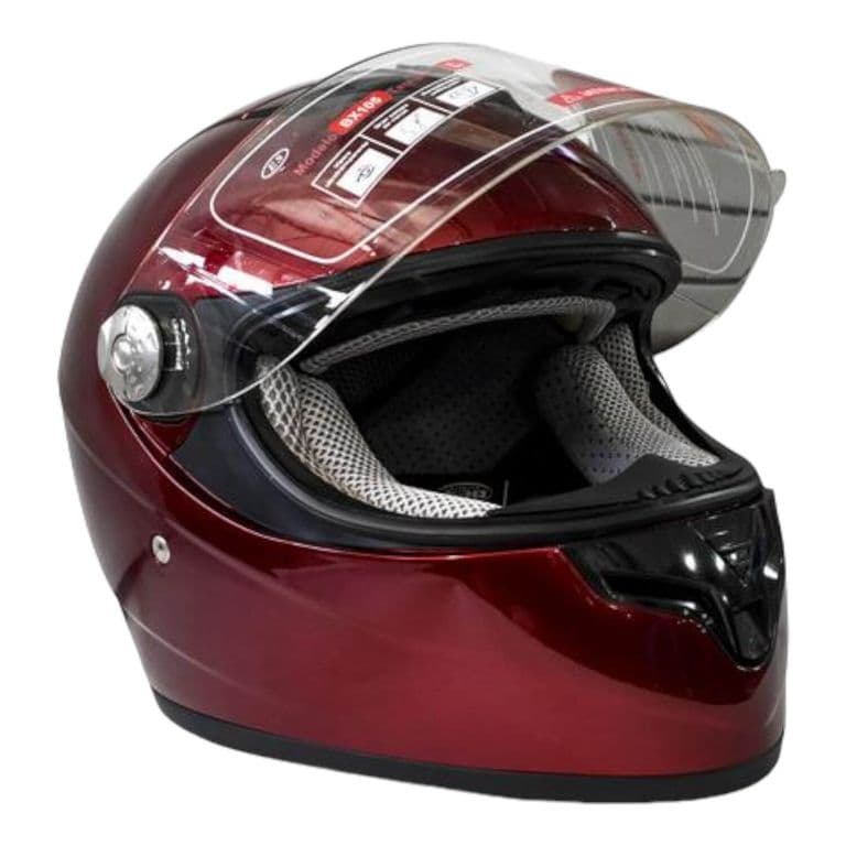 Casco Full Face Bx105 Talla M Burgundy