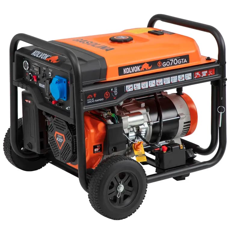 Generador electrico a gasolina 6500W partida electrica con conexion ATS