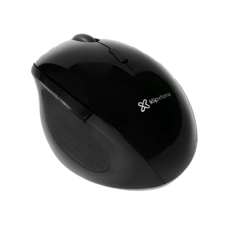 Mouse Inalambrico Ergonomico 6B 1600dpi KlipXtreme KMW-500BK Negro