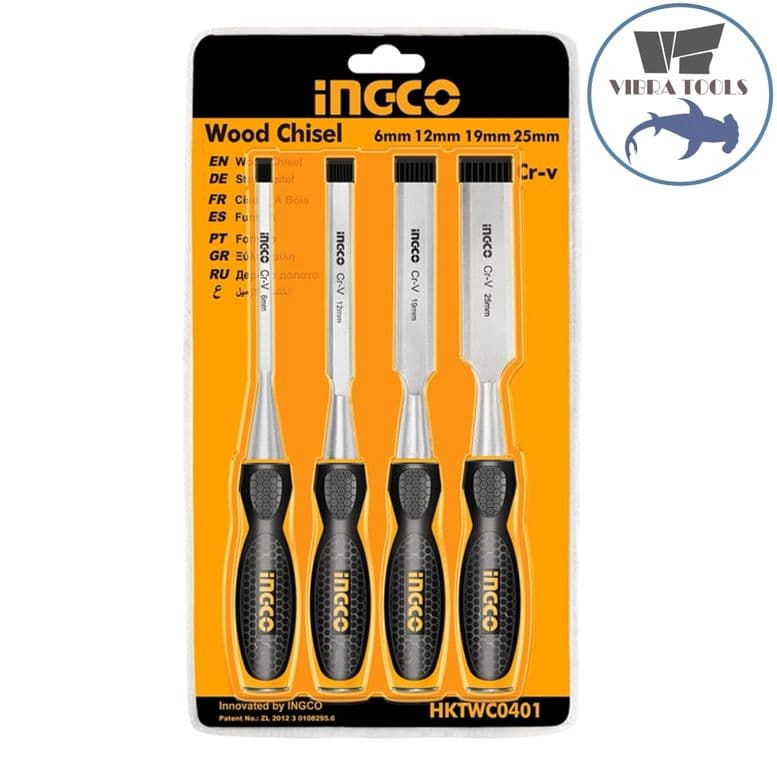 Set Juego De 4 Formones Para Madera Industrial