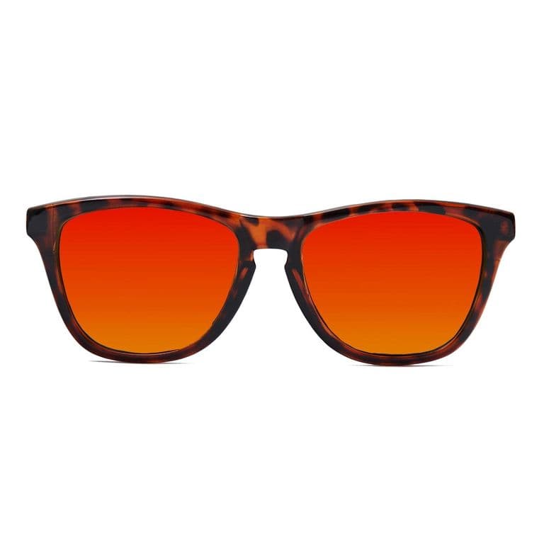 Lentes de Sol Fork V2 Tortoise/Red uv 400 Cafe TALLA UNICA