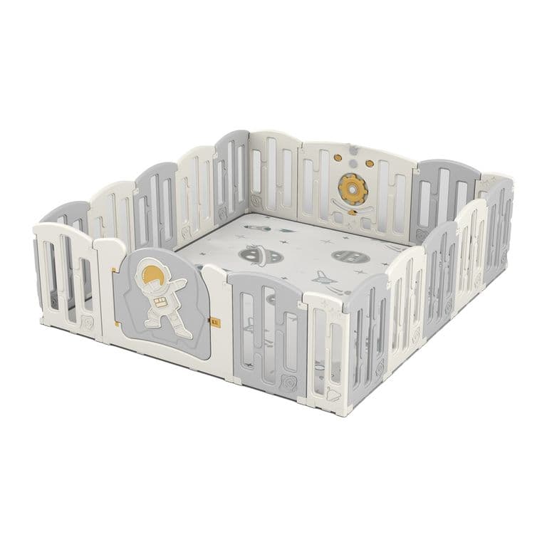 Corral de juego para bebes Gris SpaceMan 12 piezas