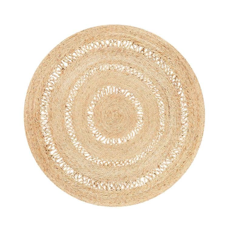 Alfombra Yute Oasis 120 Diam Crudo Form