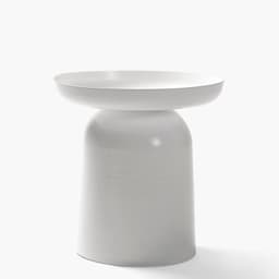 Mesa Lateral Metalica Otelo Blanco Form