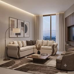 SOFA SECCIONAL 5 CUERPOS BEGONA LINO Beige