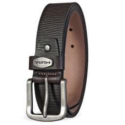 Cinturon Hombre Mod Alessandro 100 % Cuero Diseno Unico Cafe L