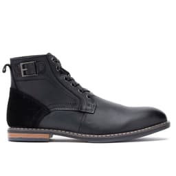 Botin Cuero Hombre Azzo Negro Negro 44