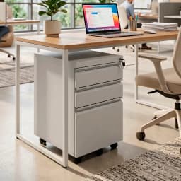 Cajonera Metalica para carpetas con ruedas y llave