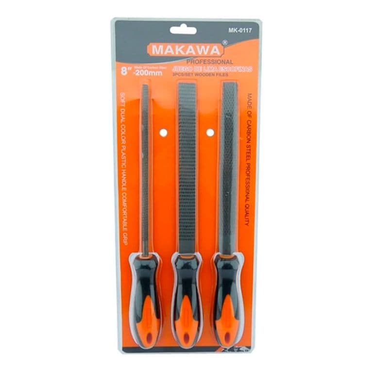 Juego De Limas Escofinas Para Madera 8 Pulgadas 3 Piezas Mk