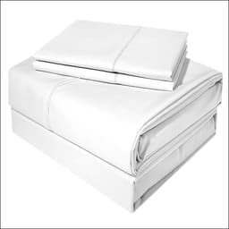 Juego De Sabanas 1,5 Plaza Inmaculada Delicato Blanco 300 Hilos