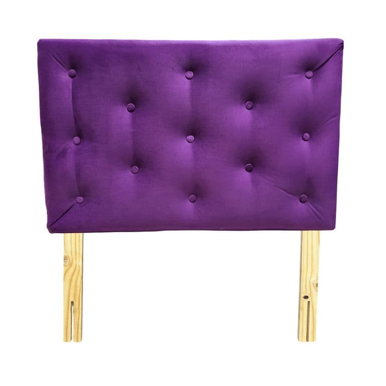 Respaldo 1 Plaza Morado Felpa Muebles Rimar