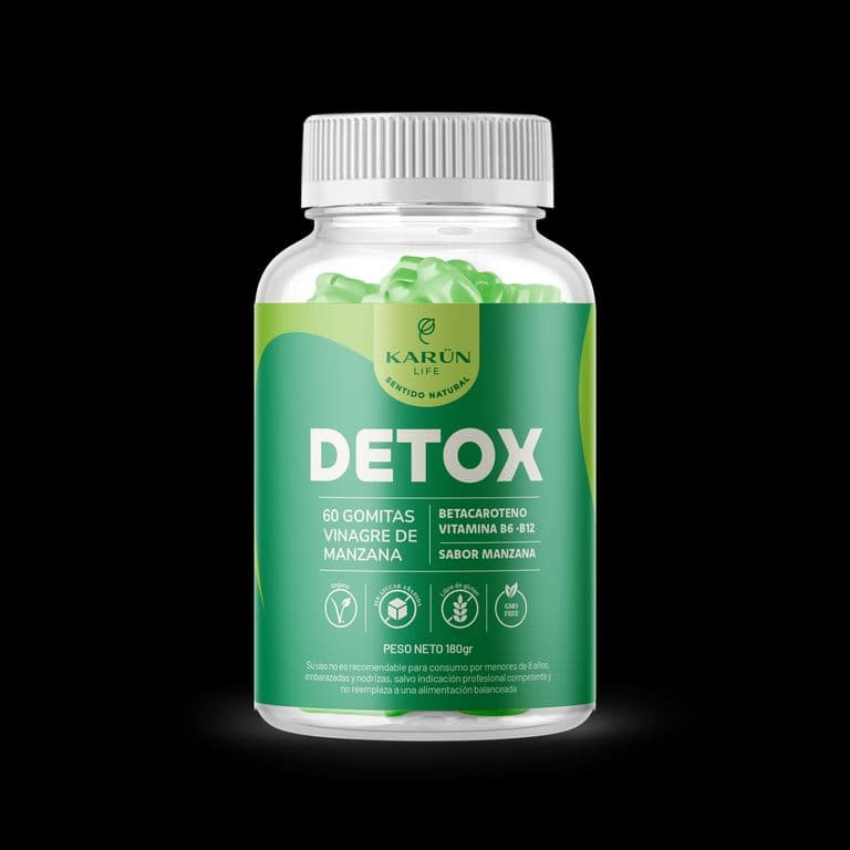 Gomita Detox Vinagre De Manzana Vitamina B6 Y B12 60 Un Karun Life