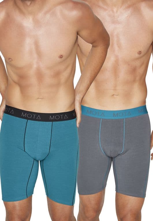 BOXER LARGO DEPORTIVO PACK 2. Verde S