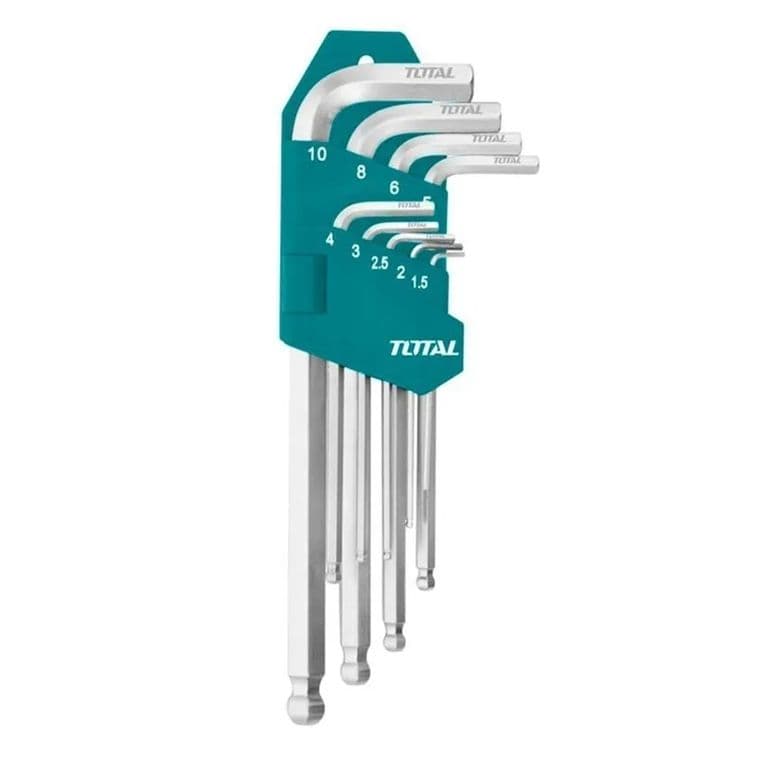 Set Juego De Llaves Medianas Allen Hexagonal 9 Piezas