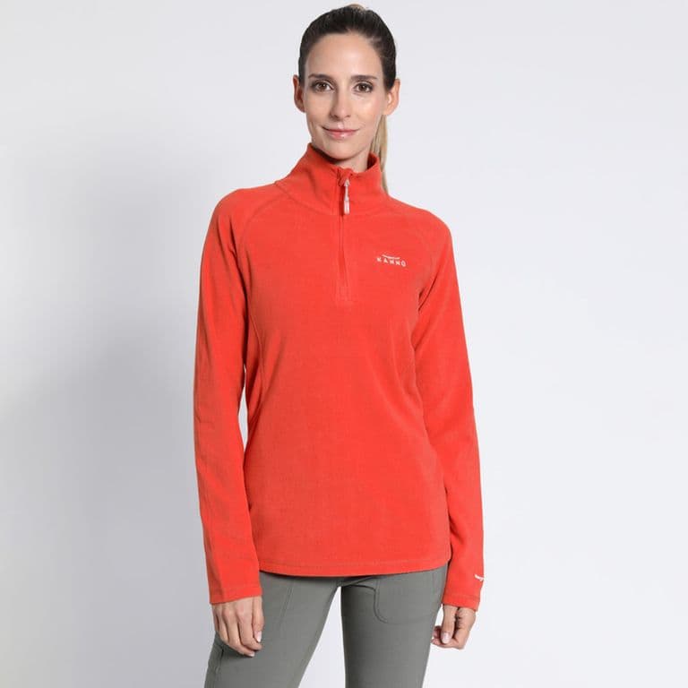 Polar Valle De La Luna Half Zipper Mujer Naranjo XS