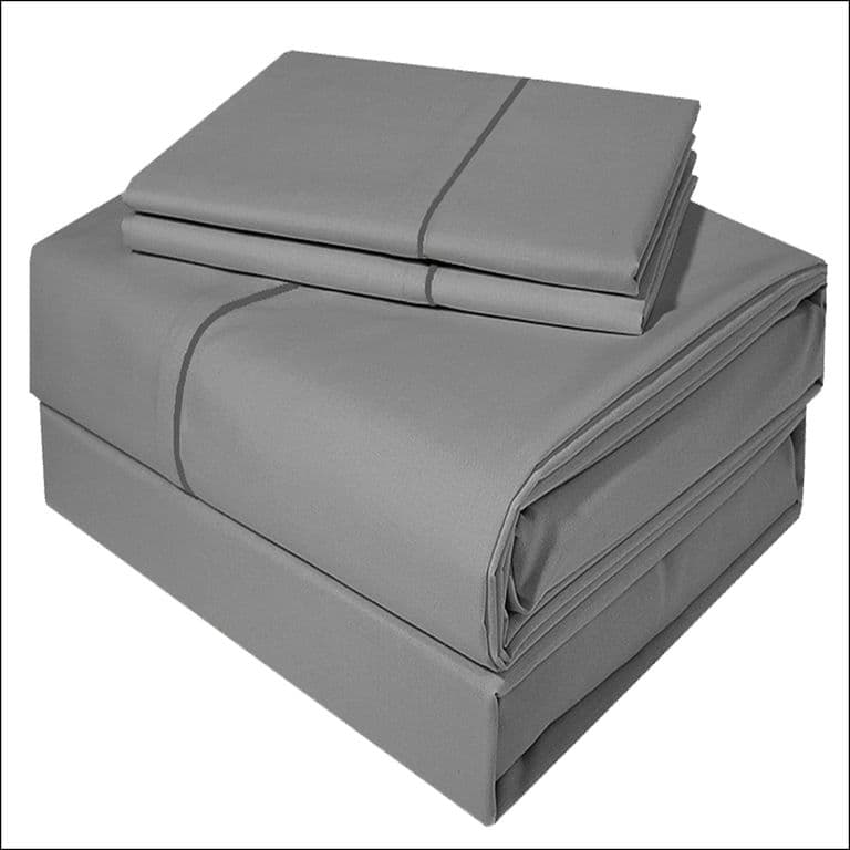 Juego De Sabanas 1 Plaza Dark Delicato Gris 300 Hilos